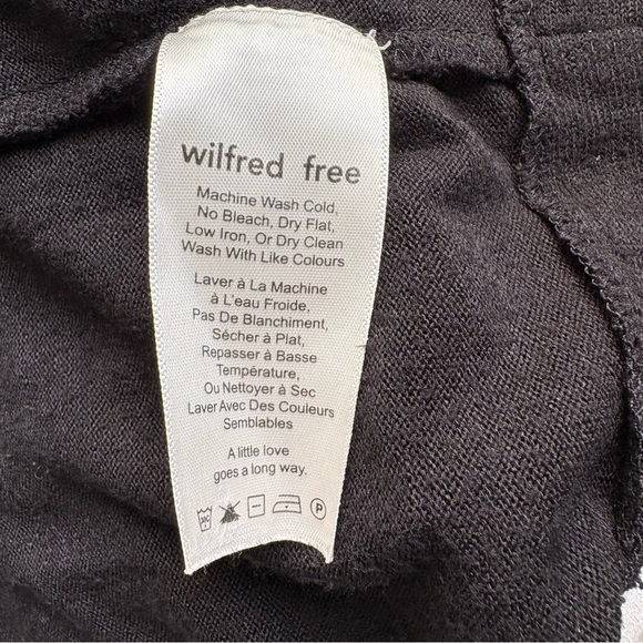 Wilfred Free Black Open Front Cardigan Jacket Pockets Size M - Picture 5 of 6